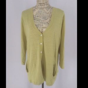 FOIL XL Lime 100% Linen light Jacket